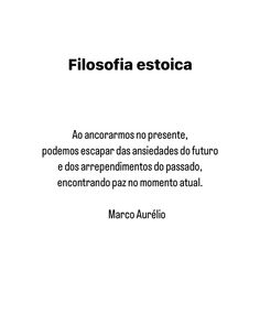 a white poster with the words filosofia estoica written in spanish