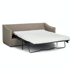 a couch with a pull out bed attached to it