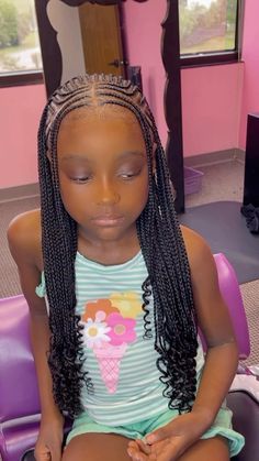 ThePinkyAffect | RoRoooo 🌸🌸 Alicia Keyz x boho 💞💞💞 | Instagram Rubber Band Hairstyles For Kids, Braids For Black Kids, Girls Braided Hairstyles Kids, Band Hairstyles, Rubber Band Hairstyles, Kids Hairstyle