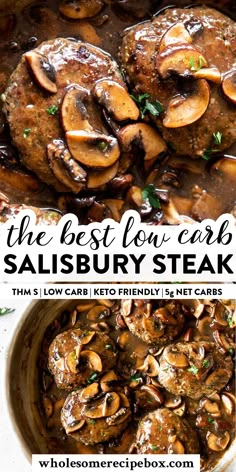 the best low carb salisbury steak recipe with mushrooms