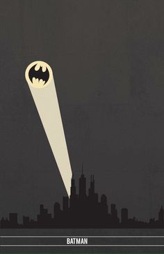 the batman movie poster is shown in black and white