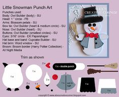 the snowman punch art kit is ready to be used for crafts and other projects