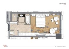 the floor plan of an apartment in china