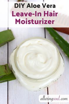 Make your hair deeply moisturized and nourished with this aloe vera leave-in hair moisturizer. It makes hair soft and manageable. Aloe Vera Gel For Hair Growth, Aloe Vera Moisturizer, Hair Moisturizer, Diy Moisturizer, Aloe Vera Face Mask, Loss Hair, Aloe Vera For Hair, Growth Hair, Homemade Hair Products