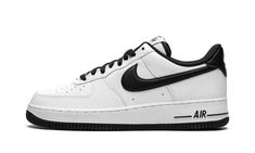 The Nike Air Force 1 Low “White/Black” is a clean, versatile colorway of the vintage basketball and lifestyle shoe that can be assimilated into anyone’s sneaker collection.  Refreshingly simple in design, the “White/Black” version of the Air Force 1 Low has a white leather upper with a contrasting black leather Swoosh on each side.  The black leather heel tab features white “Nike Air” and Swoosh embroidery.  Additional “Nike Air” insignia can be found on the tongue tag above the classic “Air For Af1 Black And White, Air Force 1 Black And White, Custom Air Force 1 Black And White, Air Force Shoes Black And White, Black Modern Nike Air Force 1 For Sports, Classic Black Nike Air Force 1 Sneakers, Nike Air Force 2 Black And White, Nike Air Force Black, White Air Force 1