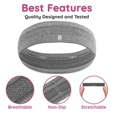 Versatile Women’s Workout Sweatbands- The Burlybands athletic headbands for women’s hair are the ideal addition to both a great training outfit and chic everyday attire. Our wide non-slip headband will keep your hair out of your face for all-day style and comfort whether you're working out, playing a sport, going to the gym, running a marathon, or just relaxing at home. Multi-Pack Athletic Headbands for Women Non-Slip- The Burlybands headbands for working out come in a pack of 6 in 6 vibrant col Sporty Headband For Sports, Sports Sweatband Headband, Sporty Headband With Sweatband, Sports Headband With Elastic Band, Sporty Gym Headband With Sweatband, Sporty Sweatband Headband For Gym, Sporty Headband With Sweatband, One Size, Breathable Sports Headband, Sporty Stretch Headband