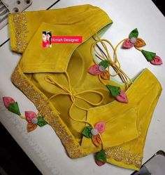 Blouse Designs Dori Style, Blouse Back Neck Dori Designs, Pattu Saree Blouse Designs Latest Back Neck, Yellow Blouse Designs Latest, Pattu Blouse Back Neck Designs Pattern, Latest Blouse Designs For Pattu Sarees, Blouse Patch Work Designs, Bridal Mendhi, Yellow Blouse Designs