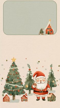 Lock Home Screen Wallpaper, Christmas Wallpaper Santa, Lock Home Screen, Geometric Floral Wallpaper, Holiday Iphone Wallpaper, Christmas Lockscreen, Christmas Wallpaper Iphone Cute, Home Screen Wallpaper, December Wallpaper