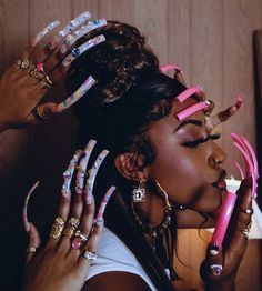 Looks Hip Hop, Curved Nails, Brown Skin, Black Is Beautiful