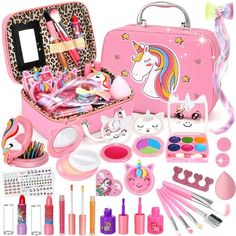 Sendida Kids Makeup Kit Girl Toys, Toys for Girls Washable Makeup Princess Make Up Girl Toys Age 4 5 6 7 8 9 Birthday Gift Girls Makeup Set, Kids Makeup Kit, Safe Makeup, Makeup Toys, Orange Kids, Water Kids, Makeup Kit For Kids, Nail Art For Kids, Makeup Sets