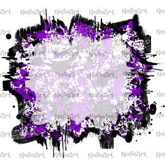 an abstract purple and white background with black spots