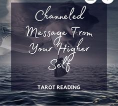 a photo with the words message from your higher self in front of an image of a boat