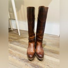 Perfect For Fall! Gorgeous Tall Frye Brand Genuine Leather Riding Boots Camel In Color Size 6.5 Worn A Few Times Any Questions Just Ask! Bundle And Save With Any Lucky Brand Jeans, Buckle Jeans, Vintage High Waisted Levi’s, Rhinestone Boots, Willow & Root, Bke, Kancan Jeans, Gilded Intent, Or Hey Dudes Items That I’m Selling Rhinestone Boots, Buckle Jeans, Kancan Jeans, Hey Dudes, Leather Riding Boots, Frye Shoes, Lucky Brand Jeans, Brand Jeans, Shoes Heels Boots