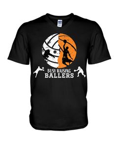 a t - shirt that says,'busy raising ballers '