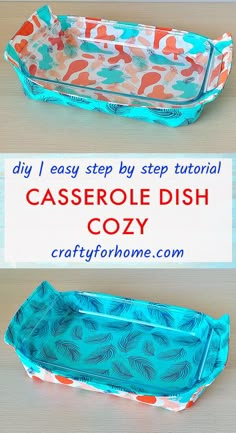 the diy easy step by step instructions to make this casserole dish cozy