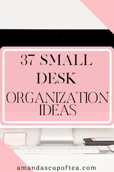 small desk organization aesthetic Organizing Office Desk Drawers, Small Office Desk Organization At Work, Desktop Decor Ideas Work Spaces, Organize Desk Ideas, At Home Desk Organization, Storage For Desk Without Drawers, Office Drawers Organization Ideas, Small Desk Ideas Organization, Computer Desk Organization Ideas