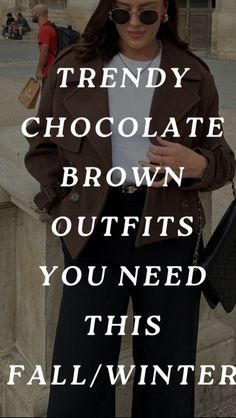 Faux Leggings Outfit, Brown Fall Outfits, Brown Pants Outfit, Shoulder Cap Tattoo, Faux Leggings, Brown Outfits, Fall Outfits For Women, Cute Chocolate, Fall Winter Fashion Trends