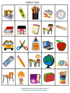 Back to School Bingo Digital Download Printable Early | Etsy Back To School Bingo, Kindergarten Special Education, Bingo Set, Center Activities, Fun Group, Vocabulary Activities, School Related, School Games, Classroom Fun