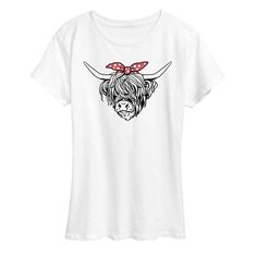 She will love showing off her style with this Women's Highland Cow Bandana Graphic Tee. FEATURES Short sleeves CrewneckFABRIC & CARE Solid Color: Cotton ; Heather Colors: Cotton/Polyester Machine wash Imported Size: Xxl. Color: White. Gender: female. Age Group: kids. Sweatshirt Business, How To Show Love, Highland Cow, Her Style, Fabric Care, Gender Female, Graphic Tee, Age Group, Cow