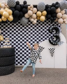 Monster Car Birthday Theme, Truck Party Balloons, Modern Monster Truck Birthday Party, Motorcross Birthday Party Kids, Monster Truck Birthday Balloons, Monster Truck Party Backdrop, Wheelies And Donuts Birthday, Boys Monster Truck Birthday Party, 3rd Birthday Party Monster Truck