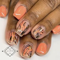 Orange Nail Designs Fall, Nail Party, Spring Designs, Pedi Ideas, Orange Nail Designs, Nail Work, Nail Board, Beauty Hacks Nails, Girl Nails