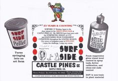 an advertisement for some sort of castle pines confection from the 1950's