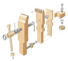 an image of a woodworking project showing the parts needed to make a door frame