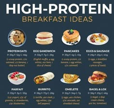 an image of high protein breakfast ideas