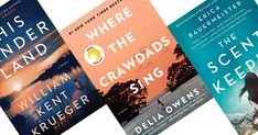 three books on the same page, one is titled where the crawdads sing