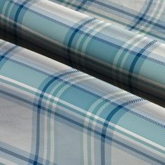 the blue and white plaid fabric is very soft