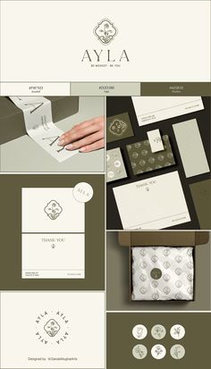 the logo and business card design for a jewelry store, with an elegant monogram