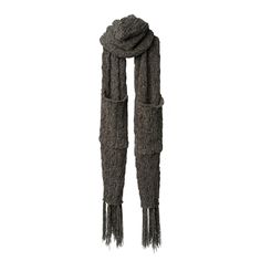 Cable knit scarf with built-in hand pockets. Super soft chenille w knotted fringe Approximately 24" x 18.4" x 7.9". From Britt’s Knits®. Chenille Scarf, Pocket Scarf, Knotted Fringe, Ribbed Scarf, Pocket Scarves, Cable Knit Scarf, Winter Knits, Knit Scarf, Shawls And Wraps