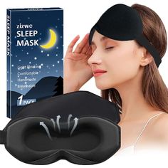 PRICES MAY VARY. [ Eyes Feel Free ] This sleeping mask is super lightweight and the large area 3D contoured cup design, which can help you say goodbye to the pressure on your nose and face. This free-eye sleep experience allows you to fall asleep quickly and easily. [ Gentle Silky Touch ] This eye mask is made of ultra-breathable fabric and memory foam. The material can provide you with silky softness and cooling. In the hot summer, there is no more sweat from the eye covers but gentle silky fee Eye Mask For Sleeping, Eye Mask Sleep, Product Tester, Computer Gifts, Shift Work, Silk Eye Mask, Migraine Headaches, Side Sleeper, Eye Cover