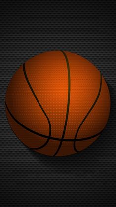 an orange basketball ball on a black background with some lines in the bottom right corner