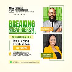 the poster for breaking the barriers of life