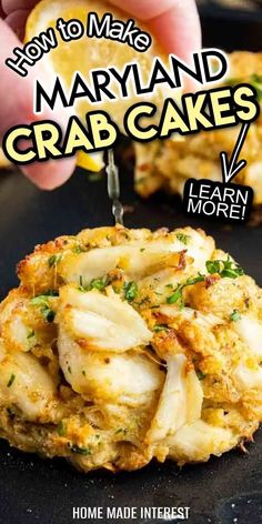 the cover of how to make maryland crab cakes