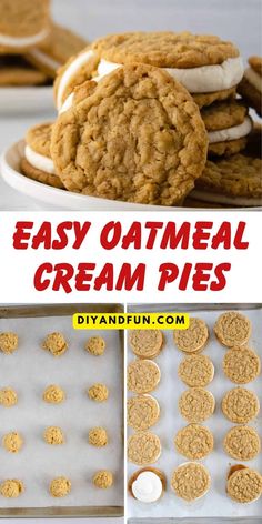 easy oatmeal cream pies are the perfect dessert to make for breakfast