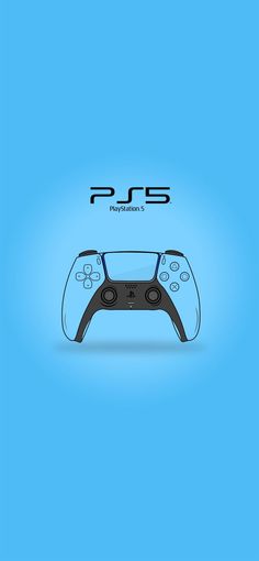 an image of a video game controller on a blue background