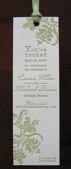 Book Mark Invitations, Next Chapter Wedding, Save The Date Book Theme, Bookish Wedding Favors, Creative Centerpiece Ideas, Vintage Library Wedding, Wedding Bookmarks Ideas, Book Themed Wedding Favors, Literature Themed Wedding