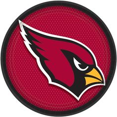 the arizona cardinals logo on a red background