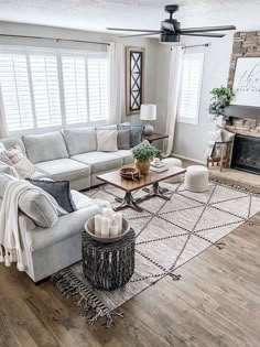 the living room is clean and ready to be used as a den or family room