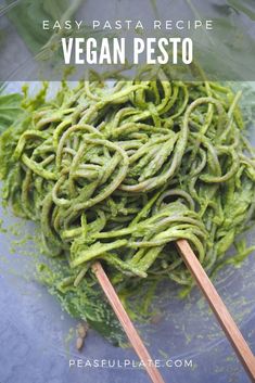 vegan pesto is an easy and delicious side dish