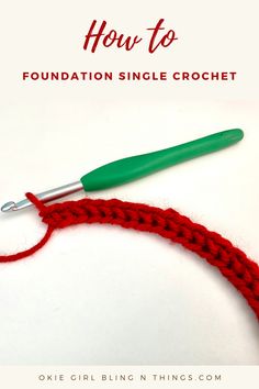 the crochet hook is being used to make an ornament for knitting