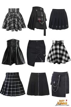 Punk Style Outfits, Harajuku Outfits, Swaggy Outfits, Alternative Outfits, Kpop Fashion Outfits, Girls Fashion Clothes, Teenage Fashion Outfits, Edgy Outfits, Teen Fashion Outfits