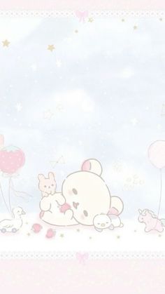 Rilakuma Wallpapers, Rilakkuma Wallpaper, Chat Kawaii, Kawaii Background, My Melody Wallpaper, Unicorn Wallpaper, Whatsapp Wallpaper, Sanrio Wallpaper, Pastel Background