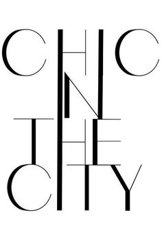 black and white typogramic type that reads, ` `'the city