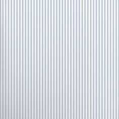 a white and blue striped wallpaper with vertical lines on the bottom half of it