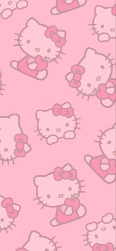 the pink hello kitty wallpaper is very cute