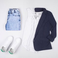 Going To Work, Spring Fashion, Fashion Inspo, Polyvore, Sneakers, White