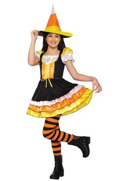 Hat; Dress; Tights Little Miss Candy Corn Witch Toddler Costume Product Description: Hat Dress Tights Manufacturer’s size chart is provided for reference only. Not all costumes are available in all sizes. Returns: To conduct a return, please open a return request through eBay. You will then receive return instructions. Most returns are processed within 1 week from the day we get it back. You will receive an email confirmation when the return has been processed. Please note that during our peak season (September and October) your return may take a little longer to process. Any shipping charges (original and return shipping) are the buyer’s responsibility. A 20% restocking fee will be applied if: Your order had free shipping. Your order is returned to use as undeliverable, returned to sender Corn Costume, Candy Corn Witch, Candy Corn Costume, Miss Candy, Dress Tights, Popular Costumes, Mens Fashion Business Casual, Theatre Costumes, Toddler Costumes